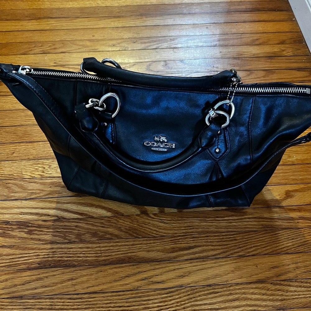 Genuine black coach purse